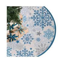 Saia Para Árvore De Natal Floco De Neve Estrela VIKAMA Para Festas De Inverno Em Casa E Reuniões