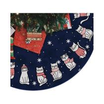 Saia Para Árvore De Natal Gato Preto Para Amantes De Animais De Estimação Decoração De Feriado