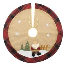 Saia Para Árvore de Natal Temática Papai Noel 68cm Saia Para Árvore de Natal Temática Papai Noel 68cm