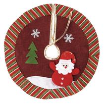 Saia Para Árvore De Natal Temática Vermelha Papai Noel 40cm - Gici Christmas