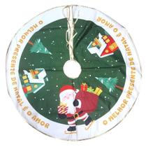 Saia Para Árvore Tapete Redondo Decoração De Natal 80cm - D'PRESENTES