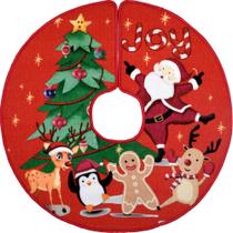 Saia para Base Árvore Família 100cm Dear Santa