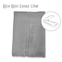 Saia para Box Baú Casal 138x188x38cm Cinza Arrumadinho Enxovais