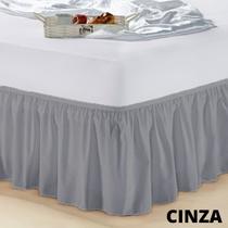 Saia Para Box Cama Casal Padrão com Elástico Ajustável
