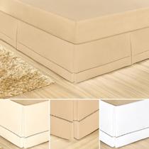 Saia para box solteiro size veste fácil 180 f algodão + luxo