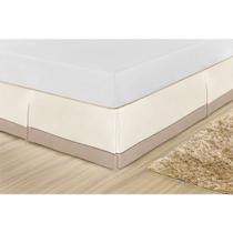 Saia Para Box Viúvo c/ Ponto Palito Percal 200 Fios 100% Algodão