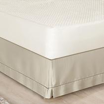 Saia Para Cama Box 200 Fios Bia Casal Padrão 01 Peça 80% Algodão 20% Poliéster - Caqui Saia Para Cama Box 200 Fios Bia Casal Padrão 01 Peça 80% Algodão 20% Poliéster - Caqui