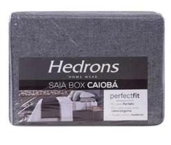 Saia Para Cama Box Casal Caiobá Prata - Hedrons