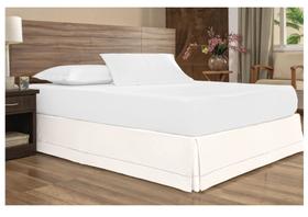 Saia para Cama Box Casal em Percal 200 Fios com Ponto Palito Saia para Cama Box Casal em Percal 200 Fios com Ponto Palito
