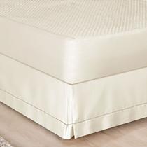 Saia para Cama Box Casal Ponto Palito - Palha