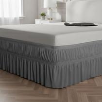 Saia Para Cama Box Casal Queen Chumbo A Pronta Entrega Saia Para Cama Box Casal Queen Chumbo A Pronta Entrega
