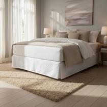 Saia Para Cama Box Casal Queen Size Matelada Microfibra sem elastico