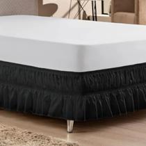 Saia Para Cama Box Duplo Elástico Tamanho Universal