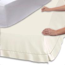 Saia para Cama Box King Size Ponto Palito Encaixe Prático