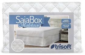 Saia para Cama Box Matelassê Queen 1,58m x 1,98m x 35cm - Trisoft Saia para Cama Box Matelassê Queen 1,58m x 1,98m x 35cm - Trisoft