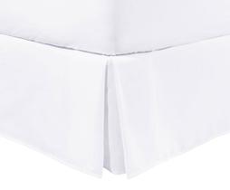 Saia para Cama Box Pregas Colors Branca 200 Fios Casal