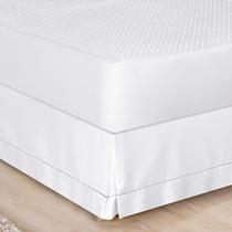 Saia Para Cama Box Queen Acabamento Percale Ponto Palito