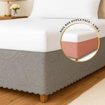 Saia Para Cama Box Queen Dupla Face Tecido Premium Estampa Exclusiva
