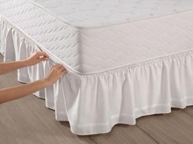 Saia para cama box Queen