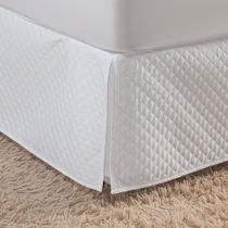 Saia Para Cama Box Queen Pratic Matelada 1 Peça - Branco Saia Para Cama Box Queen Pratic Matelada 1 Peça - Branco