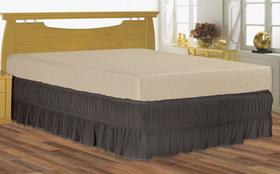 Saia para cama box Queen serve para cama baú em Malha Special BelCapas