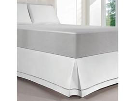 Saia para Cama Box Queen Size - Kacyumara Suave Ponto Palito