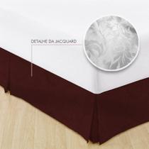 Saia Para Cama Box Solteiro Jacquard Admirare