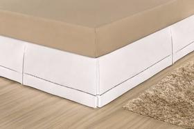 Saia Para Cama Box Solteiro Juliana - Branco