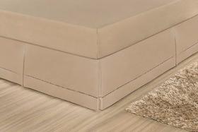Saia Para Cama Box Solteiro Juliana - Cáqui Saia Para Cama Box Solteiro Juliana - Cáqui