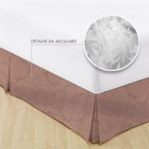 Saia Para Cama Box Solteiro King Jacquard Admirare