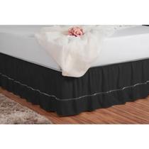 Saia Para Cama Box Solteiro Ponto Palito Ajustavel