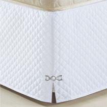 Saia Para Cama Box Solteiro Veneza Branco