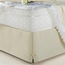 Saia Para Cama Box Solteiro Veneza Palha