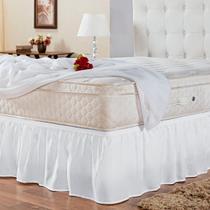 Saia Para Cama Box Tamanho Universal Casal, Queen E King Com Elásticos Em Volta 180 Fios