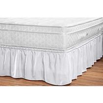 Saia Para Cama Elasticada Ajustável Renata Casal/queen/king - Branco Saia Para Cama Elasticada Ajustável Renata Casal/queen/king - Branco