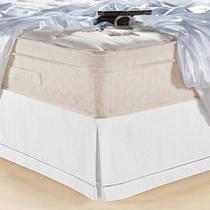 Saia para Cama Rústica Classic Solteiro - BRANCO Saia para Cama Rústica Classic Solteiro - BRANCO