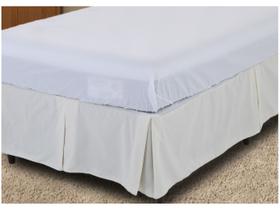 Saia para Cama Solteiro Prata 90x190cm Santista