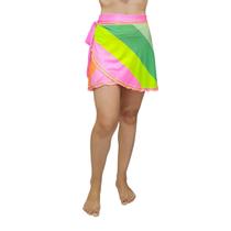 Saia Pareô Curta Com Proteção UV/ Saída De Praia