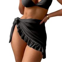 Saia Pareô Curta Saída Praia Envelope Babado Tendência Canga Saia Pareô Curta Saída Praia Envelope Babado Tendência Canga