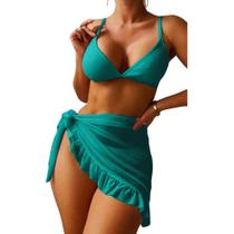 Saia Pareô Curta Saída Praia Envelope Babado Tendência Canga Saia Pareô Curta Saída Praia Envelope Babado Tendência Canga