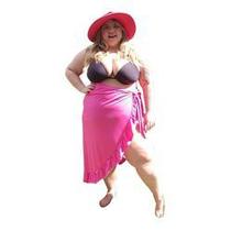 Saia Pareô Do 52 Ao 60 - Saída De Praia Plus Size Saia Pareô Do 52 Ao 60 - Saída De Praia Plus Size