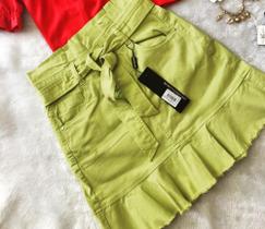 Saia peplum collor blimao/branca Saia peplum collor blimao/branca