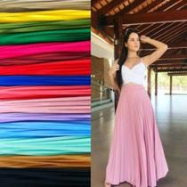 Saia plissada moda evangélica
