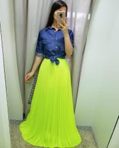Saia Plissada Neon Saia Plissada Neon