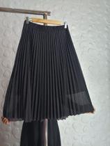 saia plissada preta saia plissada preta
