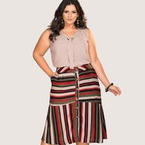 Saia Plus Size Em Viscose Modus E Manias