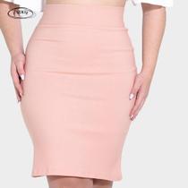 Saia plus size evangélica midi bengaline lapis moda feminina executiva social secretária
