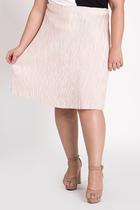 Saia Plus Size Tecido Plissado - Serena Saia Plus Size Tecido Plissado - Serena