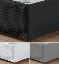 Saia Pra Cama Box padrao size matelasse acabamento perfeito + veste como lençol