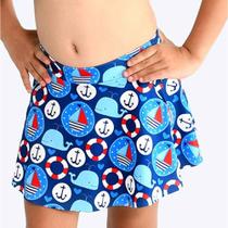 Saia Praia e Piscina Infantil Marujos e Sereias Mar Azul